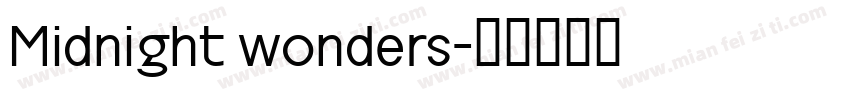 Midnight wonders字体转换